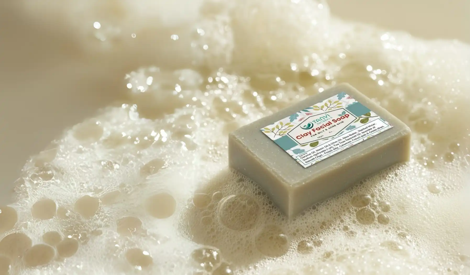 Clay facial soap Banner